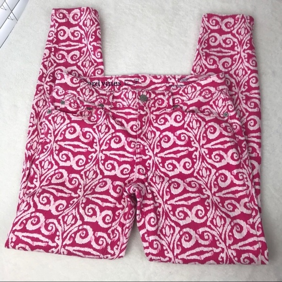Vineyard Vines Salt Island Tile Print Skinny Ankle - Picture 1 of 8